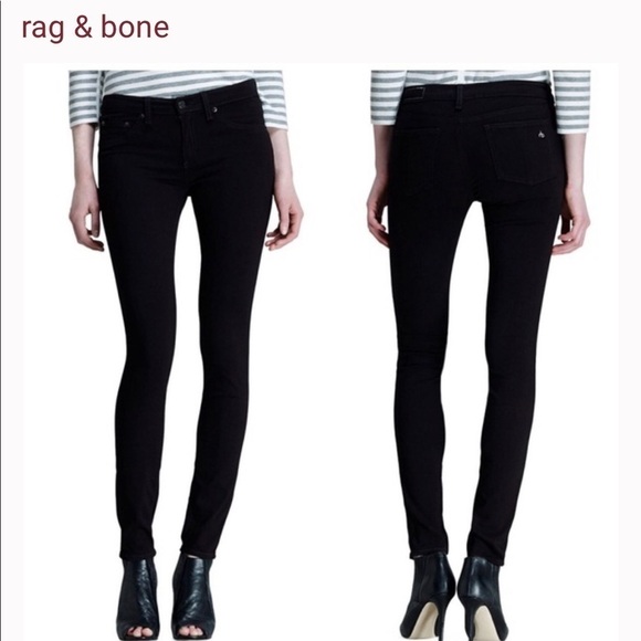 Rag & Bone Black Plush Leggings size 25 - Picture 1 of 8